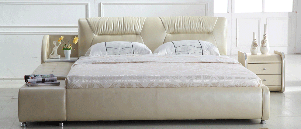 5米现代简约网红实木双人床 实木架子床 1.