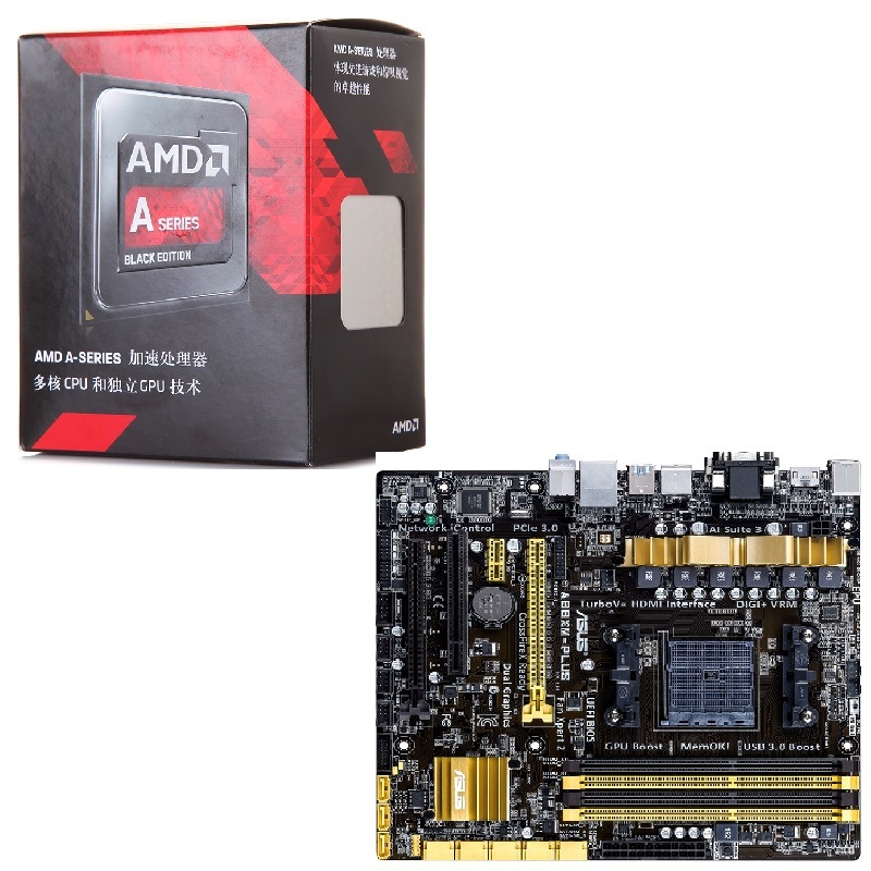 AMD APU系列A8-7650K盒装CPU + 华硕...