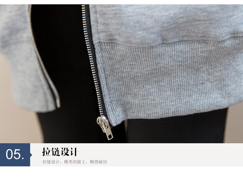 COCOOKIKI2015秋冬装新款字母织带风衣女中长款女士外套CC161 灰色 S