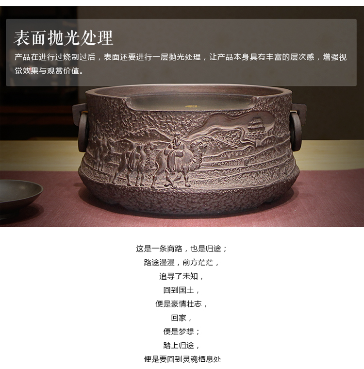
                                        淳意 茶炉铁壶专用电陶炉 台湾老岩泥迷你静音煮茶烧水炉 无线遥控模式 功夫茶具配件 心路 静逸版                
