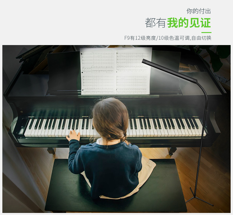 
                                        
                                        优洋 LED落地灯遥控 客厅茶几卧室床头书房简约现代落地台灯钢琴灯阅读灯 F9黑色                