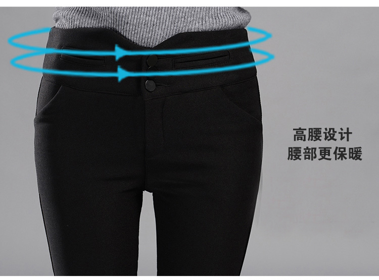 柏丽茗2016春秋新品韩版高弹复古流苏牛仔女裤九分裤喇叭裤休闲裤女9026 黑色 28/L