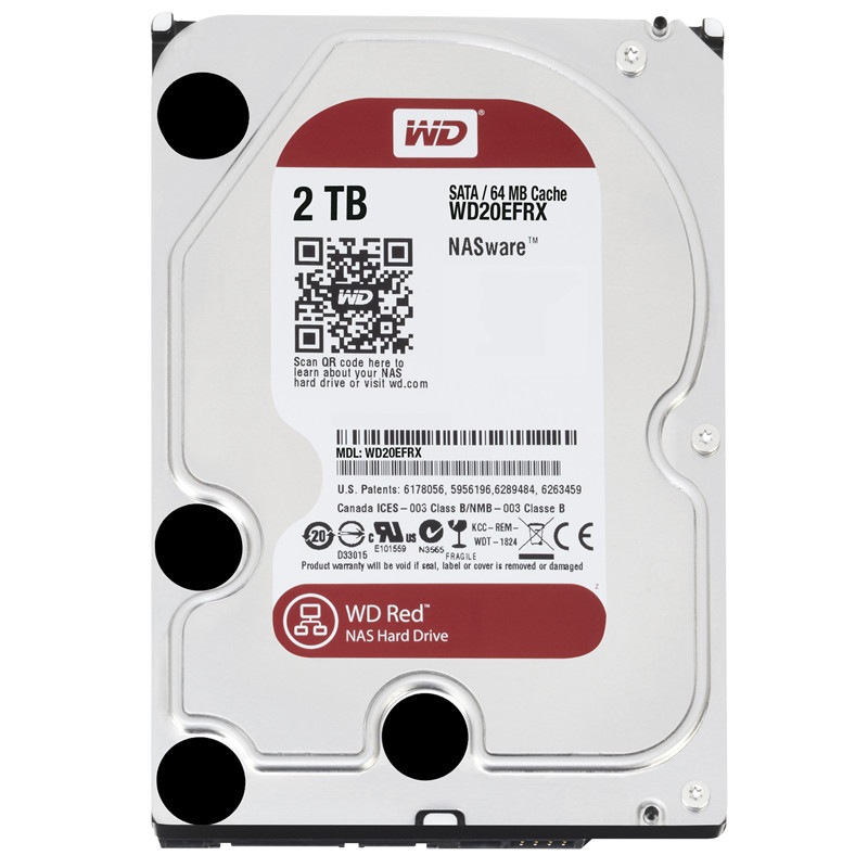 西部数据(WD)红盘 2TB SATA6Gb/s 64...
