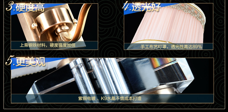
                                        华艺灯饰 壁灯床头 卧室客厅过道阳台装饰壁灯 欧式现代简约灯具 DB27 壁灯 1头                