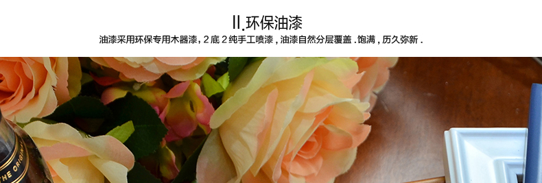 古笛 实木照片墙 相框墙 客厅角花相片墙欧式 相框组合 TM-15-JH 白蓝