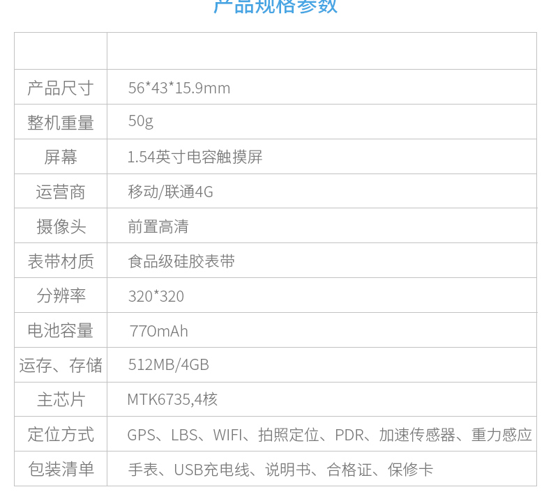 moov 4g儿童电话手表防水智能学生手机WIFI可