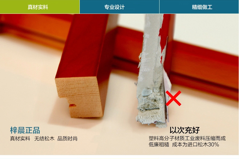 
                                        梓晨 进口实木照片墙 Love墙贴 相框墙/照片墙 家居创意组合 相片墙相框墙 HD841 黑白原胡                
