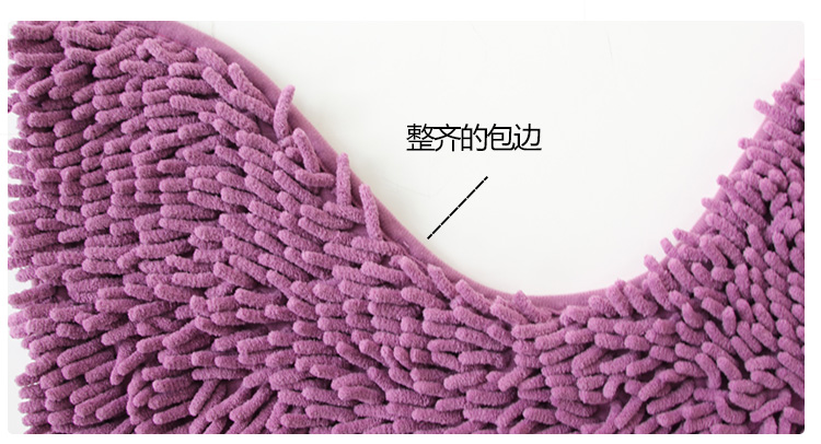 
                                        冬海 雪尼尔柔软吸水防滑地垫浴室防滑脚垫套装可定制多色可选 香槟 60*90cm门垫+50*60cm马桶垫                