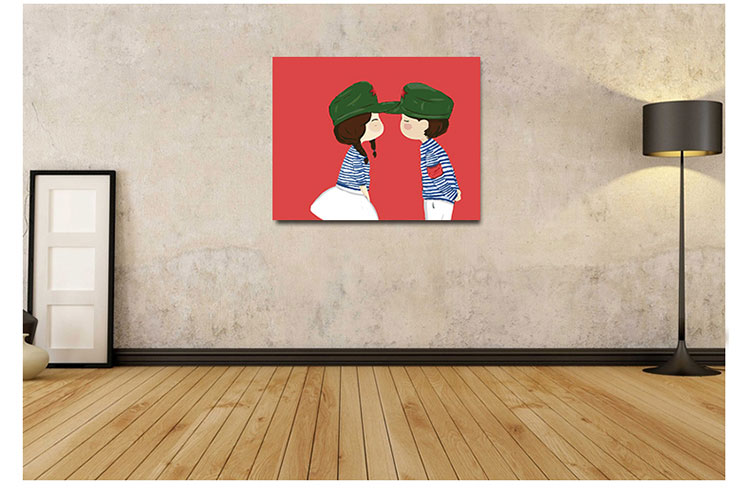 
                                        【私人定制】电箱装饰画 配电箱餐厅现代简约挂画遮挡箱 电表箱 推拉式装饰字画 竖版 高70*宽50                