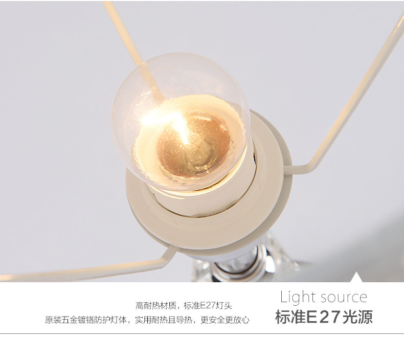 金幻床头卧室台灯具客厅落地灯装饰台灯具现代简约 带LED正白球泡5W*1个