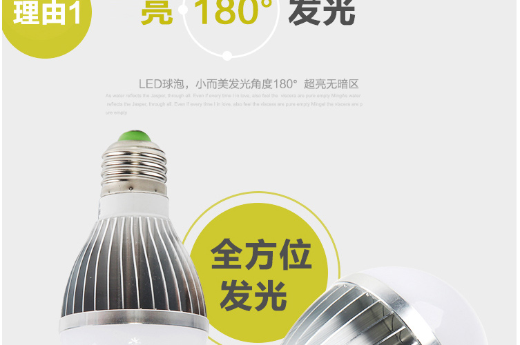 帝帛照明 环保节能灯具灯饰通用3WLED灯泡 3WLED灯泡 节能环保