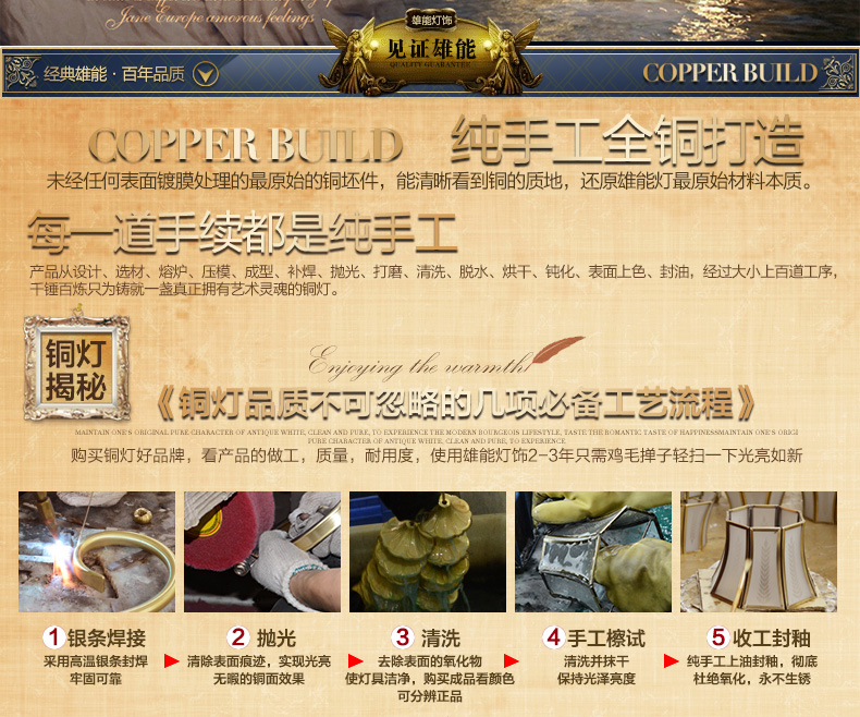 雄能铜欧式台灯卧室灯床头台灯简约婚庆婚房布艺台灯温馨玉石台灯