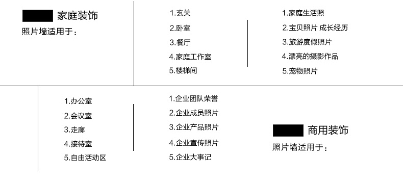 梓晨 墙贴 实木照片墙 相框 实木 组合套装 相片墙 相框墙创意组合11GT-6 白原混搭