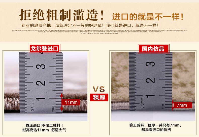 戈尔登地毯 土耳其进口 现代客厅地毯 茶几沙发卧室地毯床前地毯 土耳其进口-32524A 160cmx230cm