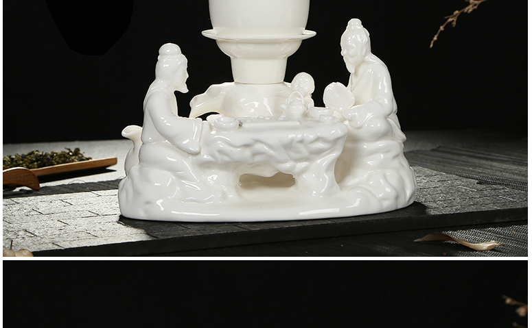 茶具自流水半自动陶瓷功夫茶具套装茶道工艺 1猴年吉祥