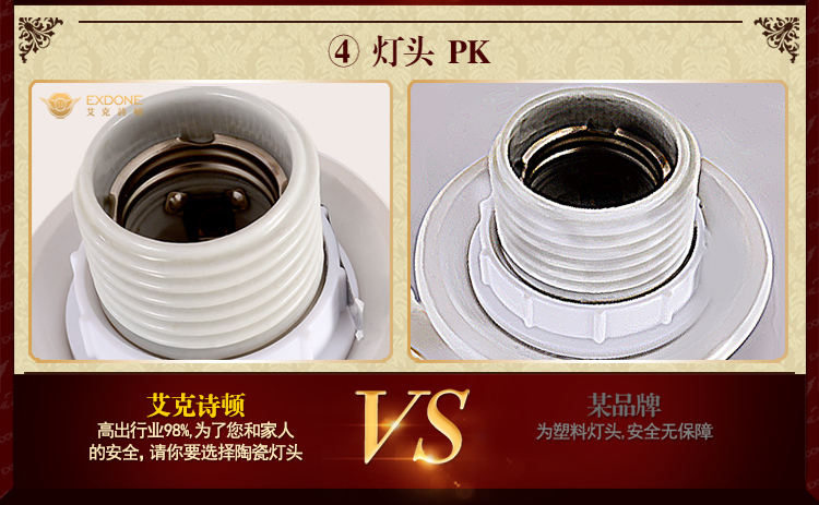 华艺灯饰 壁灯床头卧室欧式简约镜前客厅过道树脂灯具 艾克诗顿 WL0064 1头