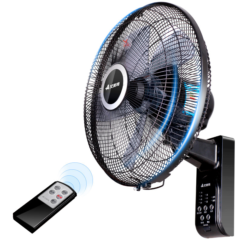 艾美特(Airmate)遥控壁扇 电风扇FW3521R家用节能14吋摇头壁挂5片叶