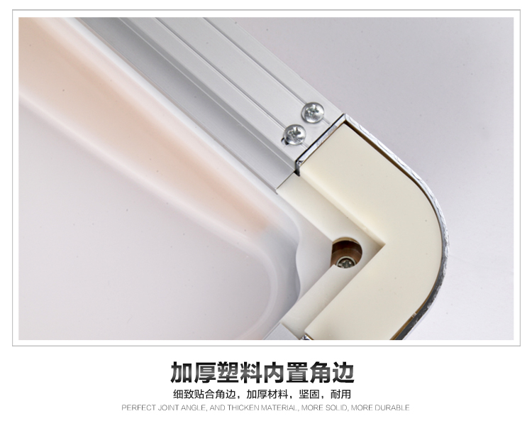 华艺灯饰 现代客厅灯长方形led吸顶灯餐厅无极调光灯饰灯具 IX49 55*55CM无极调光送遥控12-15平_35W