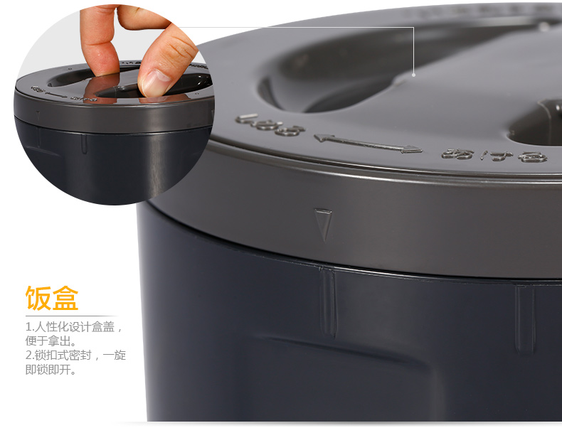 
                                                            象印（ZO JIRUSHI） 保温饭盒SL-GH18进口大容量分格多层保温桶学生便当盒 BA黑色                