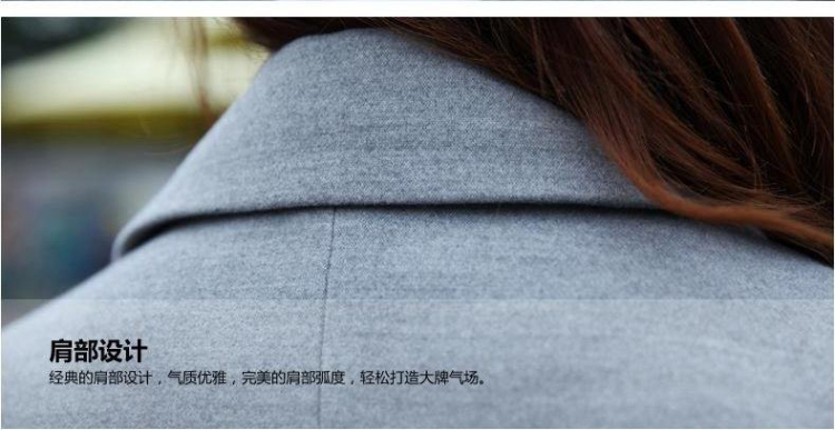 美丽帮派秋冬装新款韩版时尚修身中长款毛呢外套 868 粉色 M