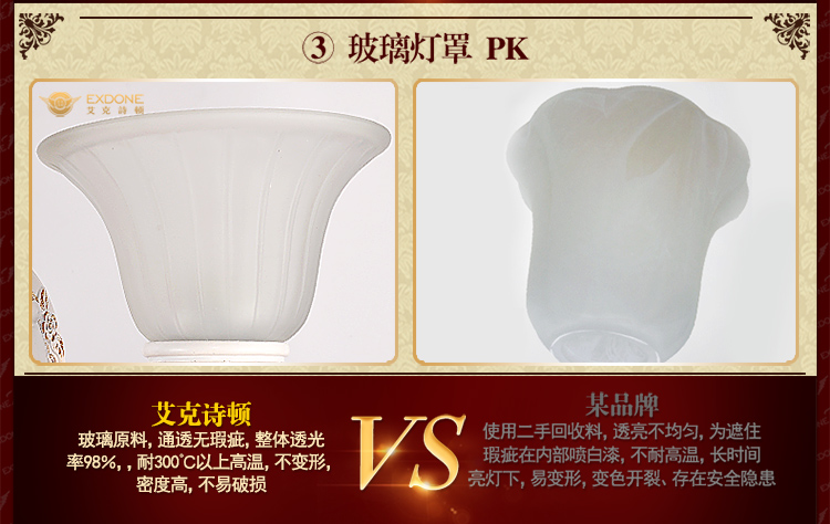 华艺灯饰 壁灯床头卧室欧式简约镜前客厅过道树脂灯具 艾克诗顿 WL0064 1头