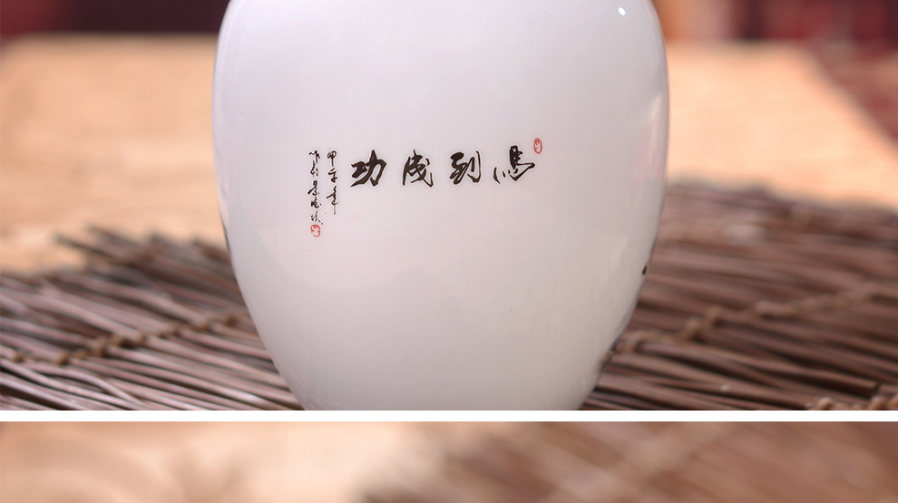 清彩 景德镇陶瓷密封茶叶罐大号醒茶罐 陶瓷功夫茶道配件 高白高透密封罐 z20