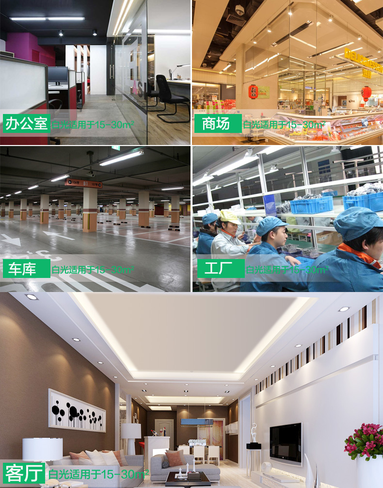 丹妮龙灯饰厨房LED灯管T5/T8一体化LED日光管全套支架0.6米0.9米1.2米超亮灯 T5灯管暖白光 1.2米