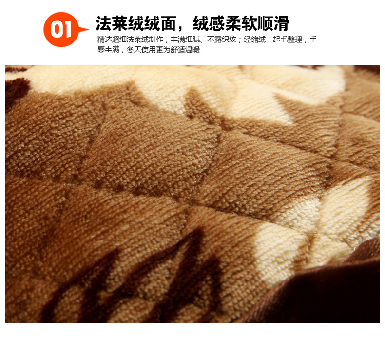 花语缤纷 毛绒加厚防滑躺椅垫可拆洗午睡垫可当实木椅子垫沙发垫(不含躺椅) 花开富贵 52*160cm