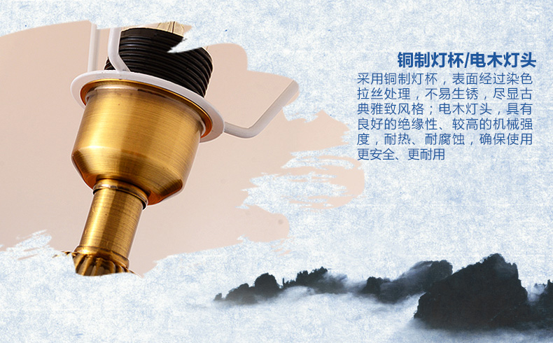 中式陶瓷台灯卧室床头灯 美式客厅台灯婚庆青瓷装饰台灯 YQ3005A