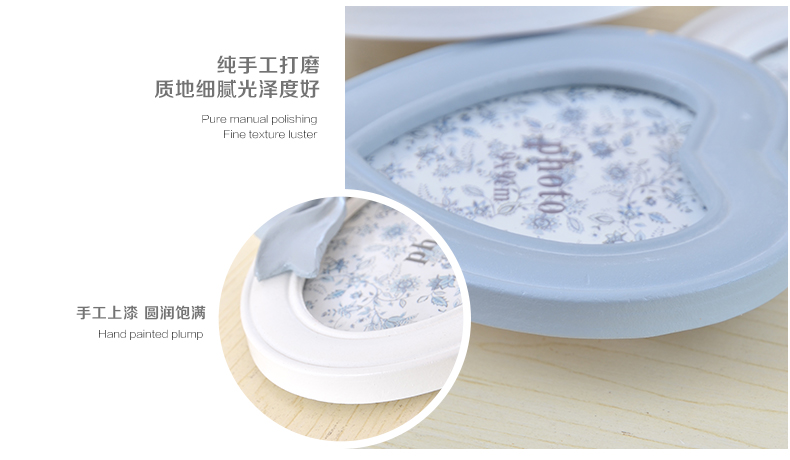 古笛 韩式树脂创意婚纱照相框相片架摆台7寸56寸8寸10寸A412寸16寸 组合摆件 实物拍摄 纯手工做法 不同批次会有不同