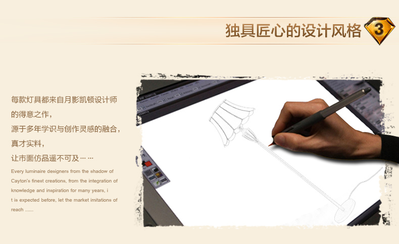 月影凯顿欧式全铜布艺客厅卧室书房落地灯 全铜底座+布艺灯罩