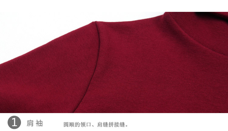莫卡妮雪胖mm加肥加大码女装韩版纯棉秋冬厚高领打底衫长袖t恤 黑色暂无实拍图 XL
