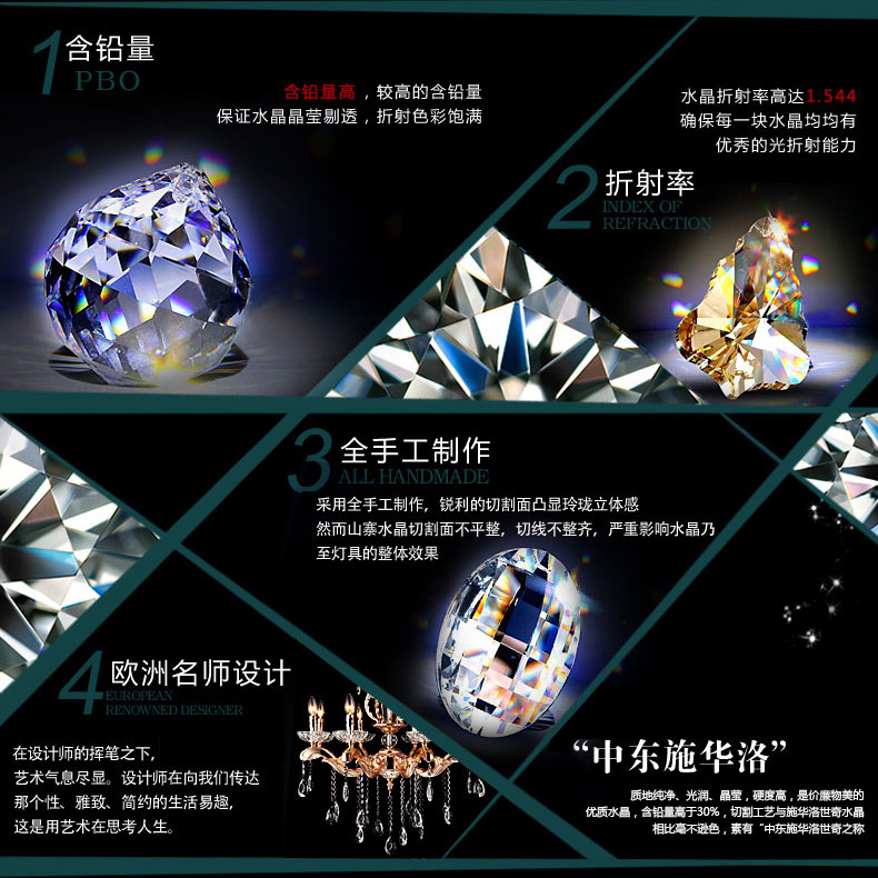 蒙特丽 客厅餐厅卧室灯欧式锌合金水晶工程吊灯金色67411道格拉斯（B）预售：15天内发 8头