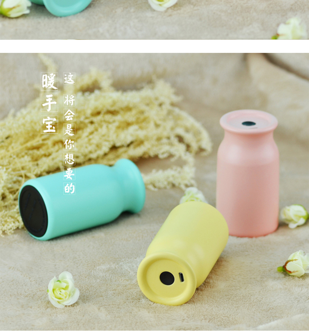 迷你小手暖手宝usb充电 防爆电暖宝宝 秋冬新款电热宝 创意电热饼 小手款-粉色