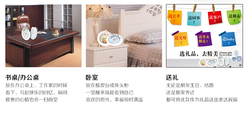 古笛 韩式树脂创意婚纱照相框相片架摆台7寸56寸8寸10寸A412寸16寸 组合摆件 实物拍摄 纯手工做法 不同批次会有不同