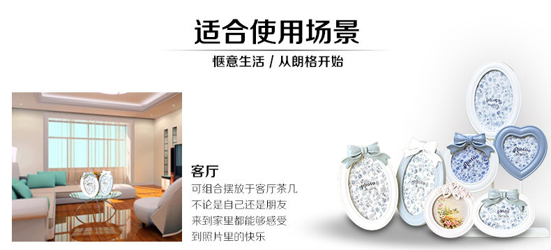 古笛 韩式树脂创意婚纱照相框相片架摆台7寸56寸8寸10寸A412寸16寸 组合摆件 实物拍摄 纯手工做法 不同批次会有不同