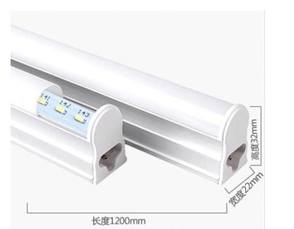 纳新LED灯管T5一体化日光灯管全套支架 12W 长1.0m 白光NXTU5010-1-1