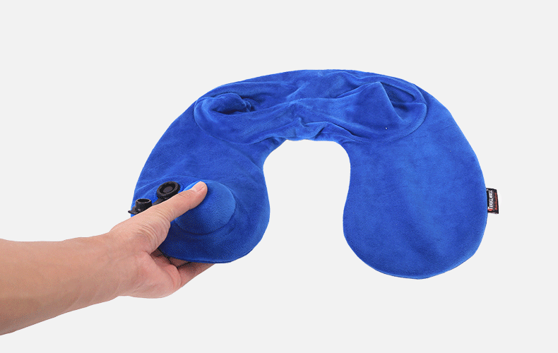 商旅宝 u型枕充气 护脖子便携充气枕头u形颈枕 飞机坐