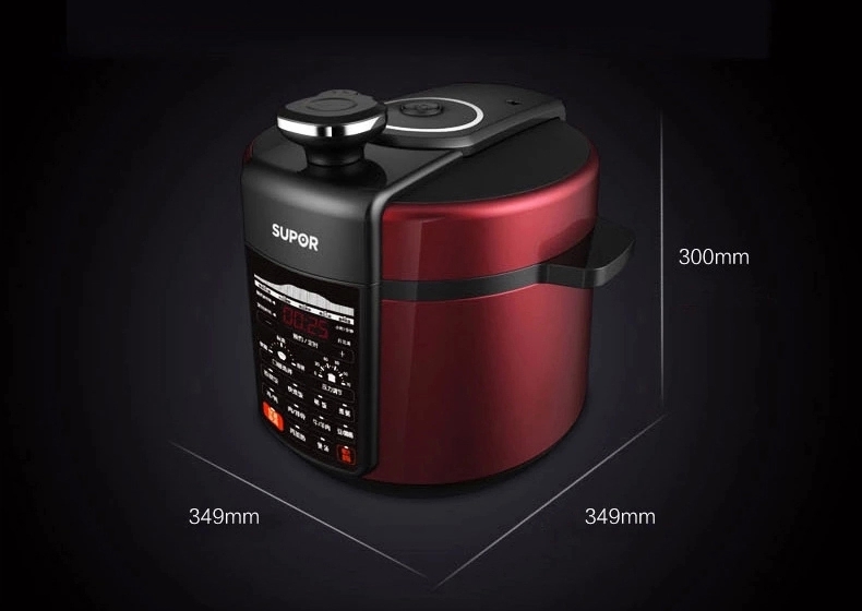 SUPOR/苏泊尔 CYSB50YC520Q-100 电压力锅双胆5L智能饭煲高压正品 红色