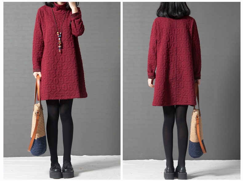 The 2015 autumn german new larger female thick MM to intensify the long saika stitching forming the long-sleeved dresses female autumn and winter wine red XXL picture, prices, brand platters! The elections are supplied in the national character of distribution, so action, buy now enjoy more preferential! As soon as possible.
