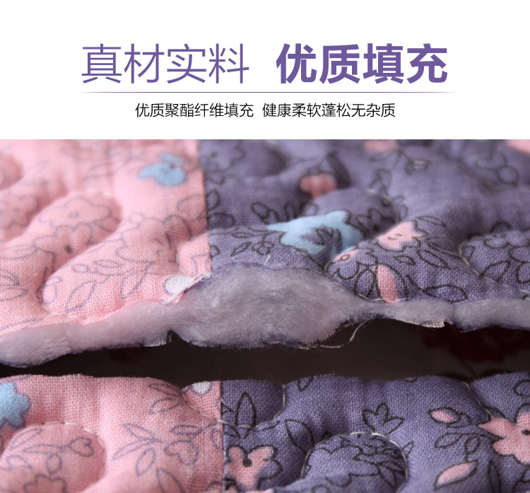 
                                        蓓柔蔓全棉布艺沙发垫套装时尚沙发套巾加厚坐垫紫色心情 90*90cm                