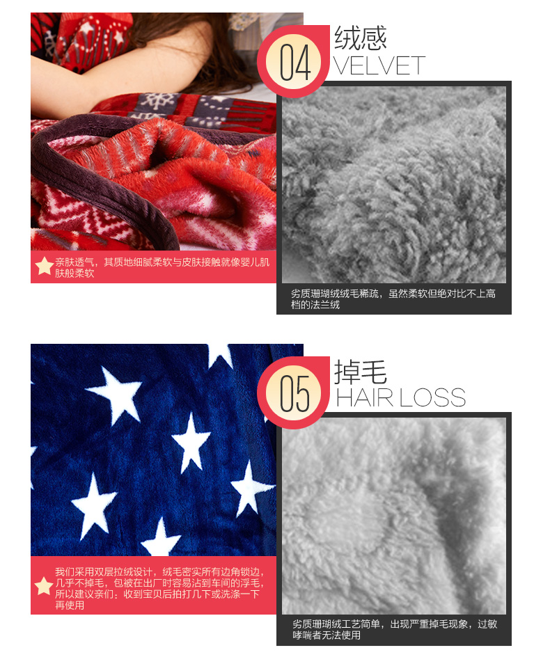 红磨坊防静电毛毯子加厚毛毯升级版导电丝款法兰绒毯子活性印花 纯色 四季毯 星光璀璨-蓝 150*200防静电一等品