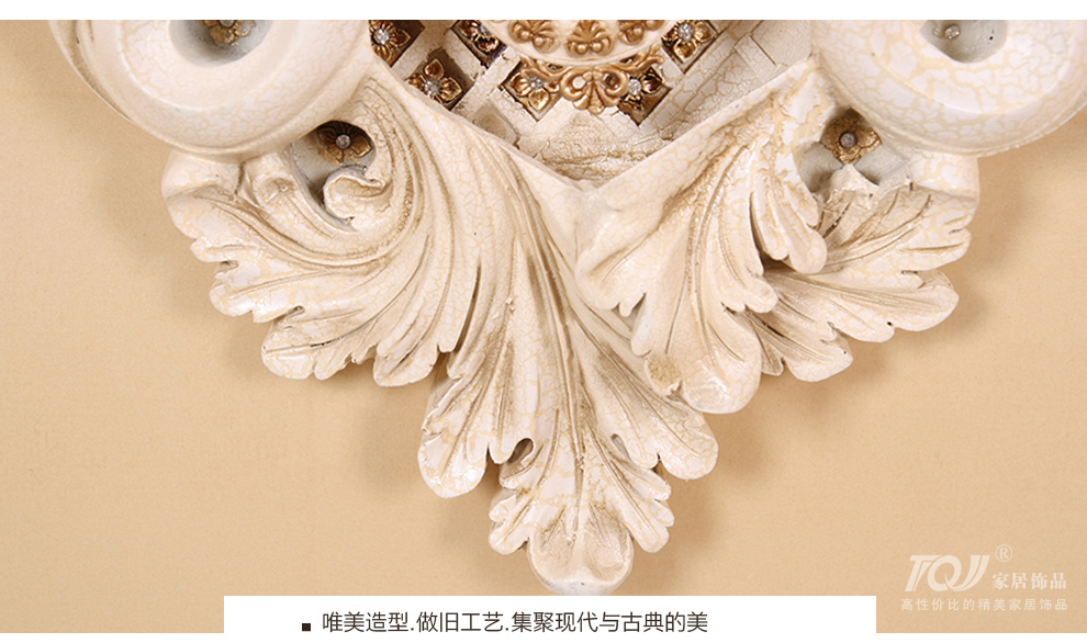 
                                                                                丽盛大号欧式静音客厅单面挂钟时钟挂表卧室钟表餐厅摆钟 古铜色                