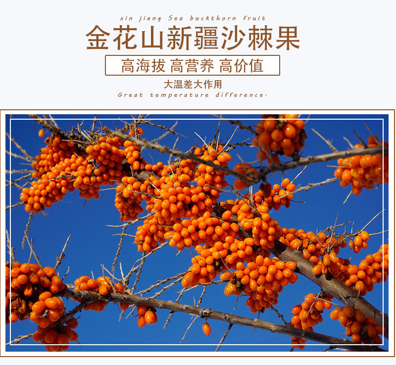 400-600ml包装形式:塑膜包装成分含量:100%类别:沙棘汁商品产地:中国