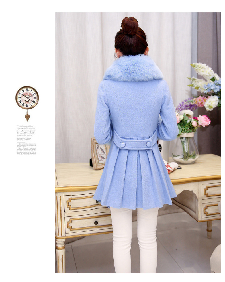 Meijia Garment 2015 autumn and winter in new long with collar coats jacket water? 8032 Blue M picture, prices, brand platters! The elections are supplied in the national character of distribution, so action, buy now enjoy more preferential! As soon as possible.