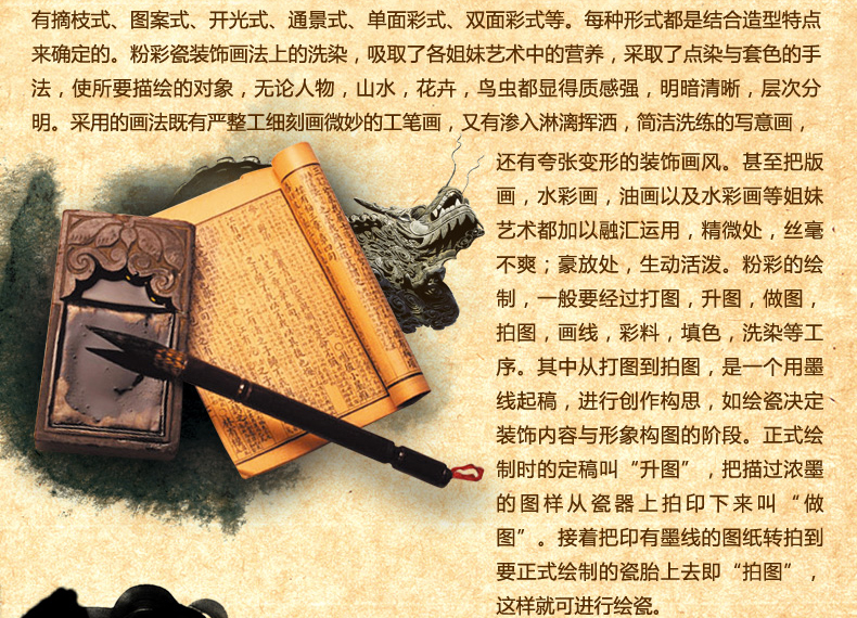 中式陶瓷台灯卧室床头灯 欧式手绘客厅台灯 婚庆田园装饰台灯 QC2004A