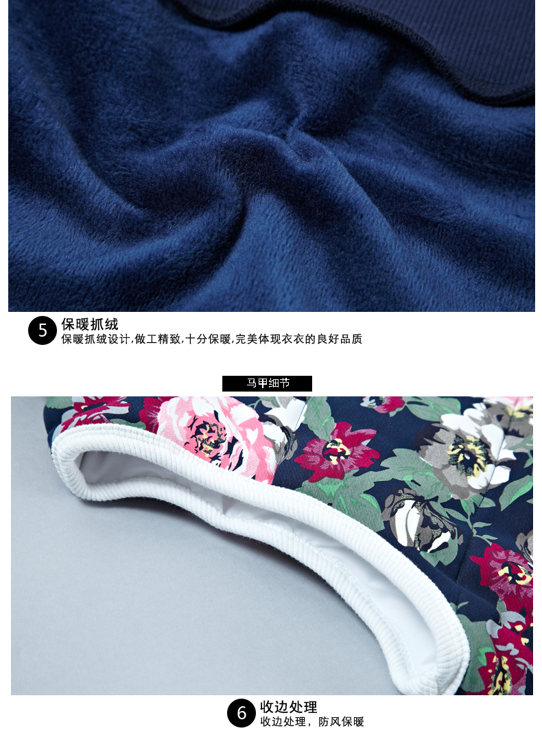 米诗颖2015冬新款休闲运动套装女秋冬大码加厚加绒韩版连帽卫衣三件套175 宝蓝 L