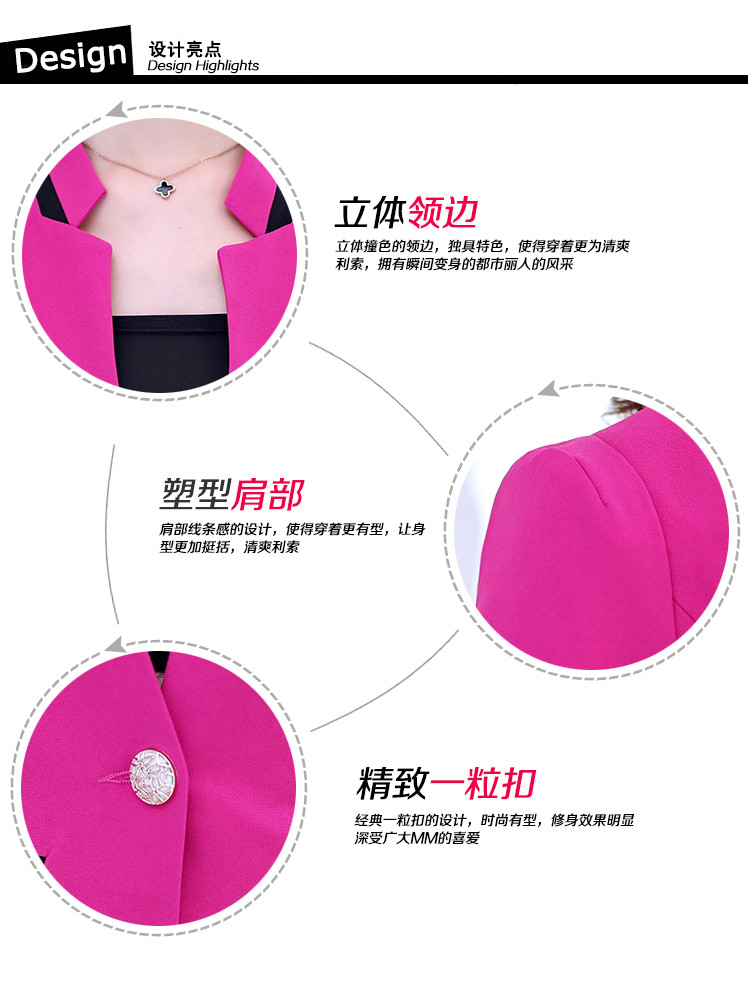 2015新款修身职业装女装套裙西服正装工作服一粒扣套裙加大码三件套秋季女装 白色 S