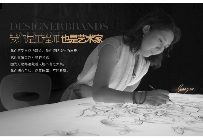 
                                        福雕家饰 立体无框画餐厅现代装饰画单幅手绘浮雕画背景墙挂画 阳光芬芳(咖) 60*80*1                