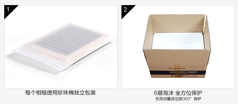 古笛 实木照片墙 相框墙 客厅角花相片墙欧式 相框组合 TM-15-JH 白蓝